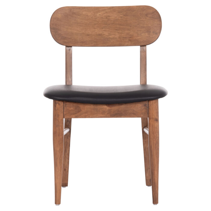KΑΡΕΚΛΑ ΤΡΑΠΕΖΑΡΙΑΣ FB99945.03 ΚΑΡΥΔΙ RUBBERWOOD-ΜΑΥΡΟ PU 51x48x79Υεκ - Image 3