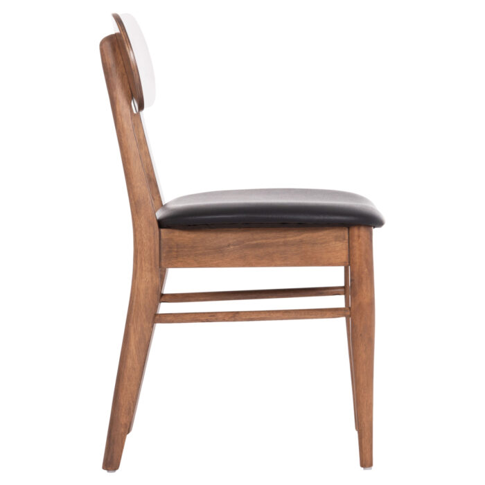 KΑΡΕΚΛΑ ΤΡΑΠΕΖΑΡΙΑΣ FB99945.03 ΚΑΡΥΔΙ RUBBERWOOD-ΜΑΥΡΟ PU 51x48x79Υεκ - Image 4