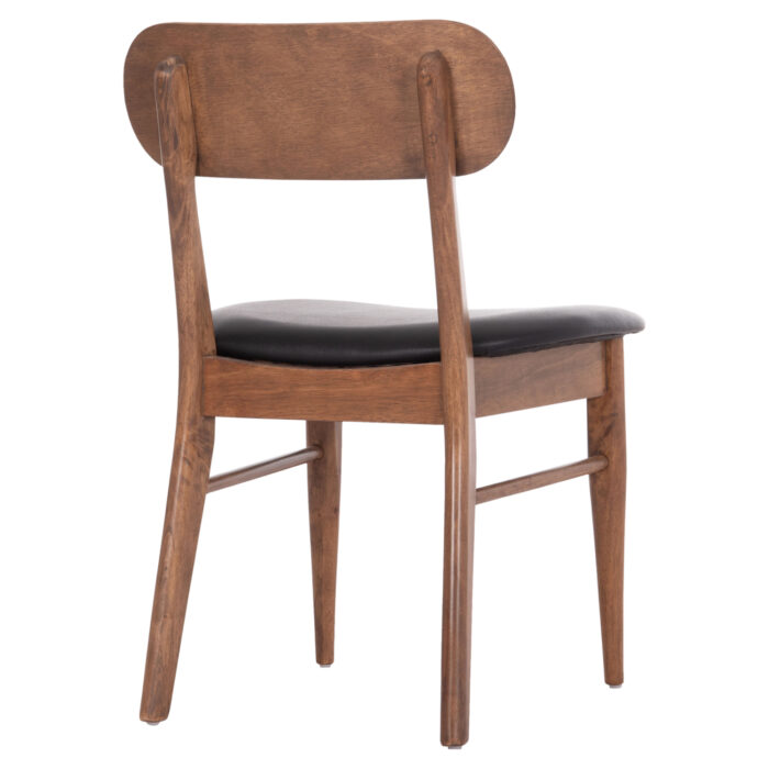 KΑΡΕΚΛΑ ΤΡΑΠΕΖΑΡΙΑΣ FB99945.03 ΚΑΡΥΔΙ RUBBERWOOD-ΜΑΥΡΟ PU 51x48x79Υεκ - Image 5
