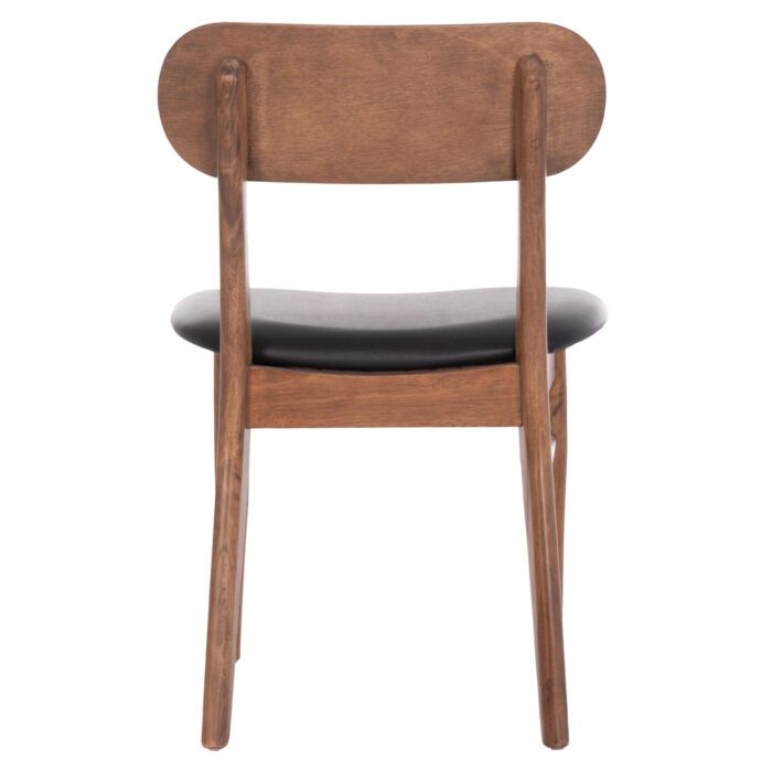 KΑΡΕΚΛΑ ΤΡΑΠΕΖΑΡΙΑΣ FB99945.03 ΚΑΡΥΔΙ RUBBERWOOD-ΜΑΥΡΟ PU 51x48x79Υεκ - Image 6