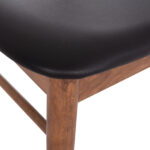 KΑΡΕΚΛΑ ΤΡΑΠΕΖΑΡΙΑΣ FB99945.03 ΚΑΡΥΔΙ RUBBERWOOD-ΜΑΥΡΟ PU 51x48x79Υεκ - Image 8