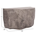 ΚΟΝΣΟΛΑ ΒΡΑΧΟΣ FB918152.03 FIBER CEMENT ΣΕ ΓΚΡΙ--120x50x71Υεκ. - Image 2