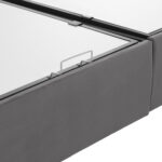 ΚΡΕΒΑΤΙ ΜΕ ΣΤΡΩΜΑ ΔΙΠΛΟ FB921164 ΓΚΡΙ ΒΕΛΟΥΔΟ & ΑΠΟΘ.ΧΩΡΟΣ-ΓΙΑ 160x200εκ. - Image 7
