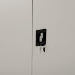 ΝΤΟΥΛΑΠΑ ΜΕΤΑΛΛΙΚΗ FB921000 ΔΙΦΥΛΛΗ ΜΕ 5 ΑΠΟΘ.ΧΩΡΟΥΣ & ΠΟΔΙΑ- ΓΚΡΙ 90Χ40Χ190Yεκ - Image 4
