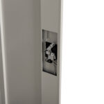 ΝΤΟΥΛΑΠΑ ΜΕΤΑΛΛΙΚΗ FB921000 ΔΙΦΥΛΛΗ ΜΕ 5 ΑΠΟΘ.ΧΩΡΟΥΣ & ΠΟΔΙΑ- ΓΚΡΙ 90Χ40Χ190Yεκ - Image 5