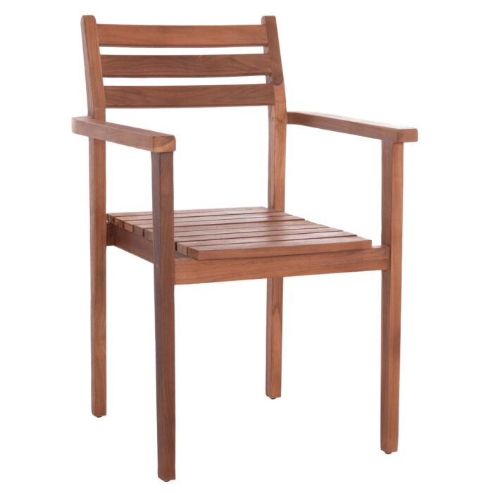 ΠΟΛΥΘΡΟΝΑ FB96358 ΞΥΛΟ TEAK ΣΕ ΦΥΣΙΚΟ--58x58,5x88Υεκ. - Image 1