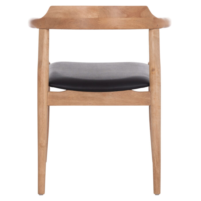 ΠΟΛΥΘΡΟΝΑ FB99946.01 RUBBERWOOD ΣΕ LIGHT OAK & PU ΣΕ ΜΑΥΡΟ 57x53x72Υεκ - Image 6