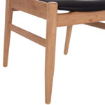 ΠΟΛΥΘΡΟΝΑ FB99946.01 RUBBERWOOD ΣΕ LIGHT OAK & PU ΣΕ ΜΑΥΡΟ 57x53x72Υεκ - Image 9