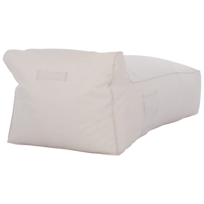 ΠΟΥΦ ΞΑΠΛΩΣΤΡΑ WADELIN FB95774.11 ΜΕ TEXTILINE ΛΕΥΚΟ 190x80x40-60Υ εκ. - Image 4