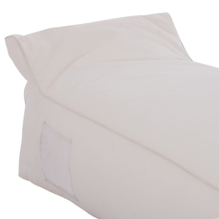 ΠΟΥΦ ΞΑΠΛΩΣΤΡΑ WADELIN FB95774.11 ΜΕ TEXTILINE ΛΕΥΚΟ 190x80x40-60Υ εκ. - Image 5