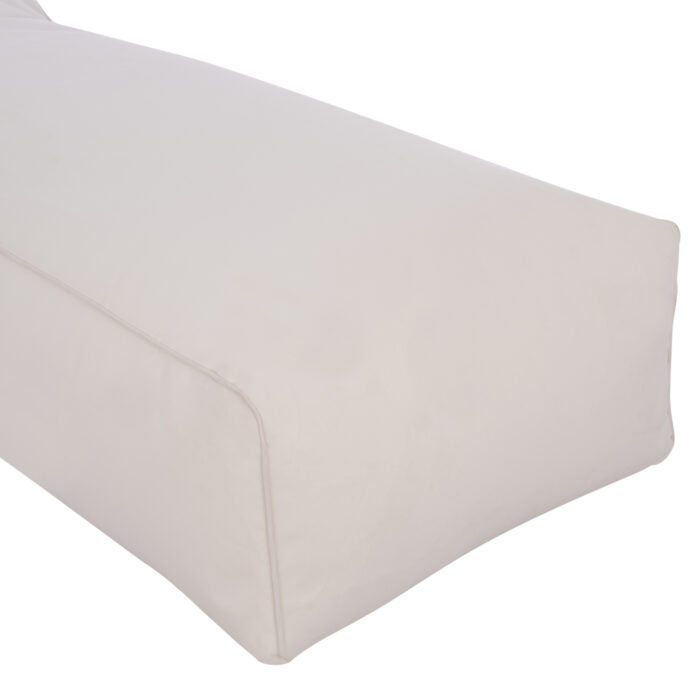 ΠΟΥΦ ΞΑΠΛΩΣΤΡΑ WADELIN FB95774.11 ΜΕ TEXTILINE ΛΕΥΚΟ 190x80x40-60Υ εκ. - Image 6