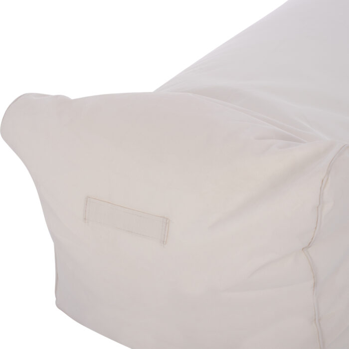 ΠΟΥΦ ΞΑΠΛΩΣΤΡΑ WADELIN FB95774.11 ΜΕ TEXTILINE ΛΕΥΚΟ 190x80x40-60Υ εκ. - Image 8