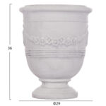 ΣΕΤ 3ΤΜΧ ΓΛΑΣΤΡΕΣ ΜΕ ΑΝΑΓΛΥΦΟ FB94729 FIBERCLAY-ΣΕ ΥΠΟΛΕΥΚΟ Φ58x72.5Υεκ - Image 4