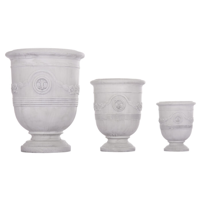 ΣΕΤ 3ΤΜΧ ΓΛΑΣΤΡΕΣ ΜΕ ΑΝΑΓΛΥΦΟ FB94729 FIBERCLAY-ΣΕ ΥΠΟΛΕΥΚΟ Φ58x72.5Υεκ - Image 6
