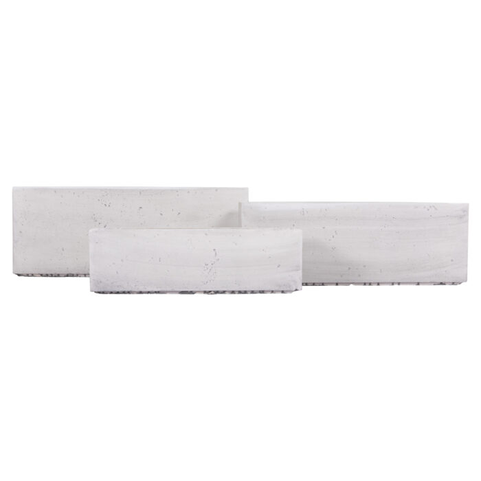 ΣΕΤ 3ΤΜΧ ΓΛΑΣΤΡΕΣ ΟΡΘΟΓΩΝΙΕΣ FB94723 FIBERCLAY ΓΚΡΙ 81x30x30Υεκ. - Image 2