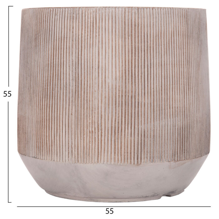 ΣΕΤ 3ΤΜΧ ΓΛΑΣΤΡΕΣ ΣΤΡΟΓΓΥΛΕΣ FB94724 FIBERCLAY-ΧΡΩΜΑ CEMENT Φ55x55Υεκ - Image 3