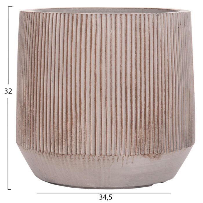 ΣΕΤ 3ΤΜΧ ΓΛΑΣΤΡΕΣ ΣΤΡΟΓΓΥΛΕΣ FB94724 FIBERCLAY-ΧΡΩΜΑ CEMENT Φ55x55Υεκ - Image 5