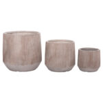ΣΕΤ 3ΤΜΧ ΓΛΑΣΤΡΕΣ ΣΤΡΟΓΓΥΛΕΣ FB94724 FIBERCLAY-ΧΡΩΜΑ CEMENT Φ55x55Υεκ - Image 6