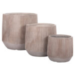 ΣΕΤ 3ΤΜΧ ΓΛΑΣΤΡΕΣ ΣΤΡΟΓΓΥΛΕΣ FB94724 FIBERCLAY-ΧΡΩΜΑ CEMENT Φ55x55Υεκ - Image 7