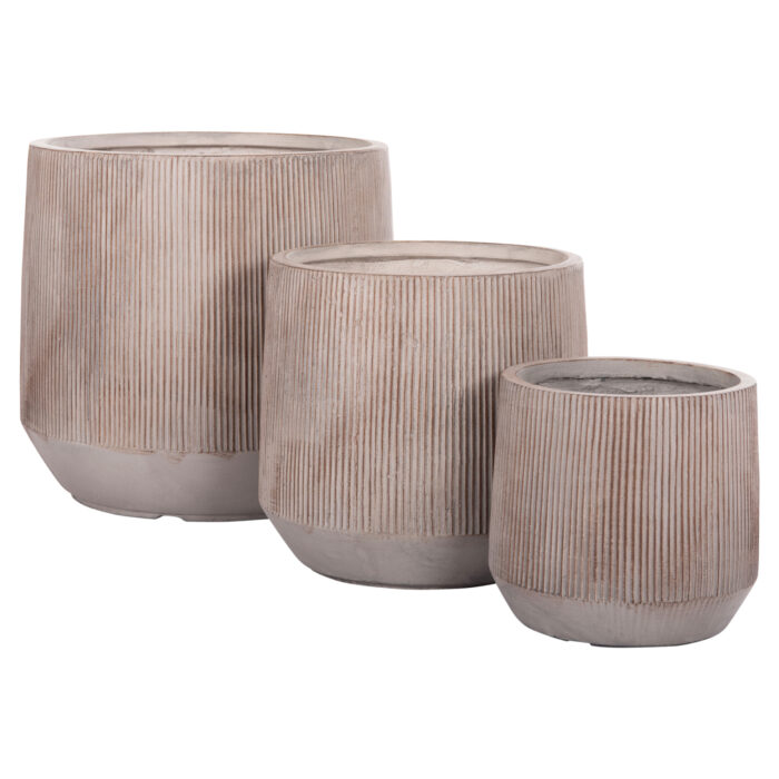 ΣΕΤ 3ΤΜΧ ΓΛΑΣΤΡΕΣ ΣΤΡΟΓΓΥΛΕΣ FB94724 FIBERCLAY-ΧΡΩΜΑ CEMENT Φ55x55Υεκ - Image 7