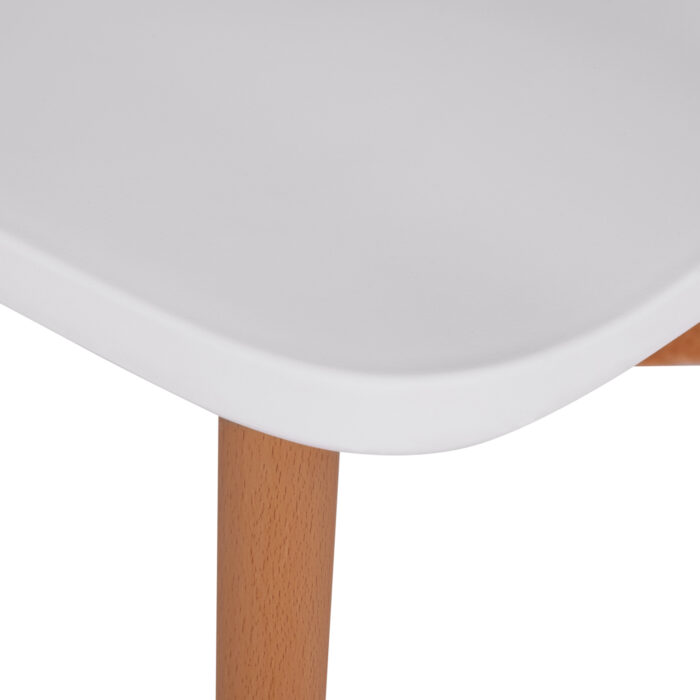 ΣΕΤ ΤΡΑΠΕΖΑΡΙΑΣ 5ΤΜΧ FB921172 MDF TOP ΣΕ ΛΕΥΚΟ-ΣΚΕΛΕΤΟΣ ΣΕ ΦΥΣΙΚΟ ΞΥΛΟΥ - Image 4