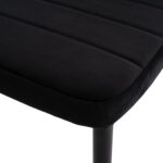 ΣΕΤ ΤΡΑΠΕΖΑΡΙΑΣ 5ΤΜΧ FB921173 MDF TOP ΜΑΥΡΟ-ΒΕΛΟΥΔΟ & ΜΕΤΑΛΛΟ ΜΑΥΡΟ - Image 5