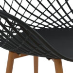 ΣΕΤ ΤΡΑΠΕΖΑΡΙΑΣ 5ΤΜΧ FB921174 MDF TOP & ΠΟΛΥΠΡΟΠΥΛΕΝΙΟ ΣΕ ΜΑΥΡΟ - Image 4