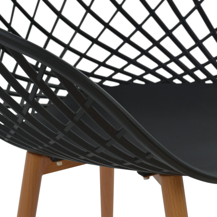 ΣΕΤ ΤΡΑΠΕΖΑΡΙΑΣ 5ΤΜΧ FB921174 MDF TOP & ΠΟΛΥΠΡΟΠΥΛΕΝΙΟ ΣΕ ΜΑΥΡΟ - Image 4