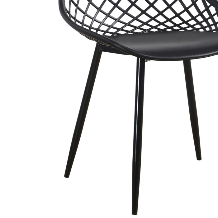 ΣΕΤ ΤΡΑΠΕΖΑΡΙΑΣ 5ΤΜΧ FB921175 MDF TOP & ΠΟΛΥΠΡΟΠΥΛΕΝΙΟ ΣΕ ΜΑΥΡΟ - Image 6