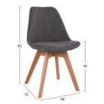 ΣΕΤ ΤΡΑΠΕΖΑΡΙΑΣ 5ΤΜΧ FB921177 MDF TOP ΣΕ ΓΚΡΙ--ΥΦΑΣΜΑ ΣΕ ΓΚΡΙ - Image 3