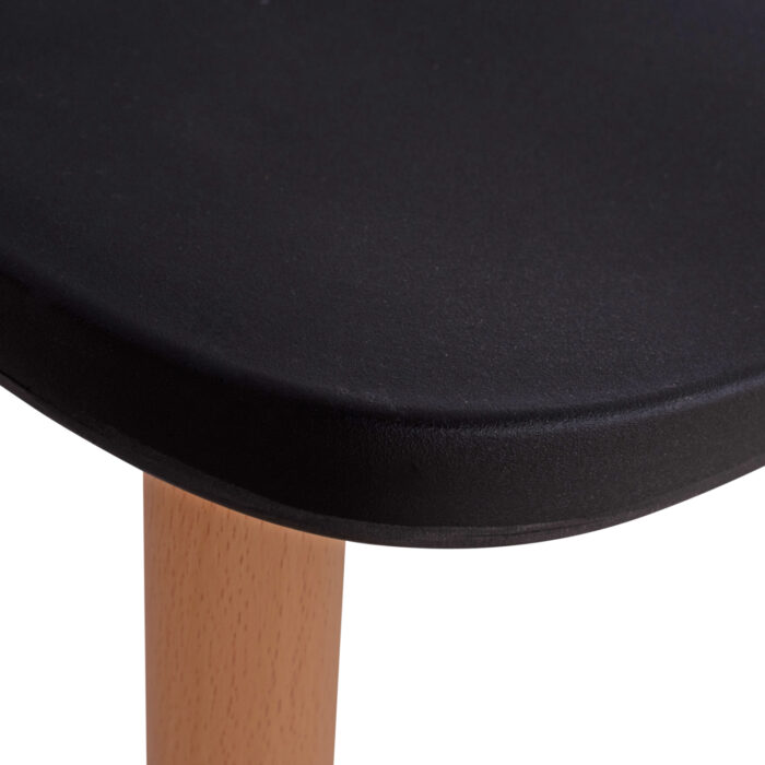 ΣΕΤ ΤΡΑΠΕΖΑΡΙΑΣ 5ΤΜΧ FB921178 MDF TOP ΣΕ ΜΑΥΡΟ-ΣΚΕΛΕΤΟΣ ΣΕ ΦΥΣΙΚΟ ΞΥΛΟΥ - Image 4