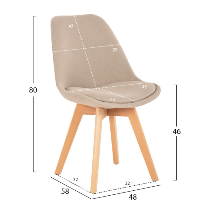 ΣΕΤ ΤΡΑΠΕΖΑΡΙΑΣ 5ΤΜΧ FB921180 MDF TOP ΣΕ ΦΥΣΙΚΟ--ΥΦΑΣΜΑ ΜΠΕΖ - Image 3