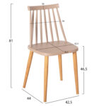 ΣΕΤ ΤΡΑΠΕΖΑΡΙΑΣ 5ΤΜΧ FB921181 MDF TOP ΣΕ ΦΥΣΙΚΟ-ΣΚΕΛΕΤΟΣ ΣΕ ΦΥΣΙΚΟ - Image 3