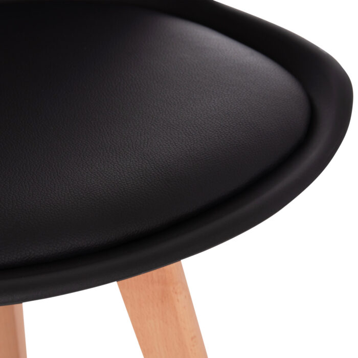 ΣΕΤ ΤΡΑΠΕΖΑΡΙΑΣ 5ΤΜΧ FB921185 MDF TOP ΣΕ ΜΑΥΡΟ--ΠΟΔΙΑ ΟΞΙΑΣ - Image 5