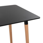 ΣΕΤ ΤΡΑΠΕΖΑΡΙΑΣ 5ΤΜΧ FB921185 MDF TOP ΣΕ ΜΑΥΡΟ--ΠΟΔΙΑ ΟΞΙΑΣ - Image 6