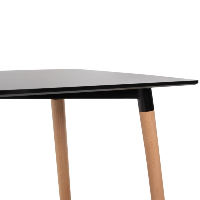 ΣΕΤ ΤΡΑΠΕΖΑΡΙΑΣ 5ΤΜΧ FB921185 MDF TOP ΣΕ ΜΑΥΡΟ--ΠΟΔΙΑ ΟΞΙΑΣ - Image 7