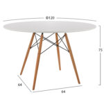 ΣΕΤ ΤΡΑΠΕΖΑΡΙΑΣ 5ΤΜΧ FB921186 MDF TOP & ΠΟΛΥΠΡΟΠΥΛΕΝΙΟ ΣΕ ΛΕΥΚΟ ΧΡΩΜΑ - Image 2