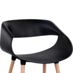 ΣΕΤ ΤΡΑΠΕΖΑΡΙΑΣ 5ΤΜΧ FB921187 MDF TOP & ΠΟΛΥΠΡΟΠΥΛΕΝΙΟ ΣΕ ΜΑΥΡΟ ΧΡΩΜΑ - Image 4