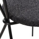 ΣΕΤ ΤΡΑΠΕΖΑΡΙΑΣ 5ΤΜΧ FB921200 MDF TOP & ΜΕΤΑΛΛΟ ΜΑΥΡΟ-ΣΚΟΥΡΟ ΓΚΡΙ ΥΦΑΣΜΑ - Image 5