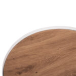ΤΡΑΠΕΖΑΚΙ ΒΟΗΘΗΤΙΚΟ FB918023.02 MDF TOP ΦΥΣΙΚΟ ΞΥΛΟΥ-ΒΑΣΗ ΛΕΥΚΗ Φ45x51,5Υεκ. - Image 6