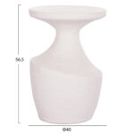 ΤΡΑΠΕΖΙ ΒΟΗΘΗΤΙΚΟ FB918156.02L FIBER CEMENT ΣΕ ΛΕΥΚΟ--Φ40x56.5Υεκ. - Image 2
