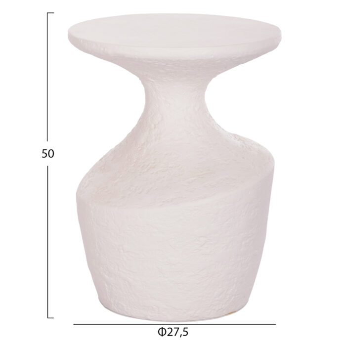 ΤΡΑΠΕΖΙ ΒΟΗΘΗΤΙΚΟ FB918156.02S FIBER CEMENT ΣΕ ΛΕΥΚΟ--Φ27.5x50Υεκ. - Image 2