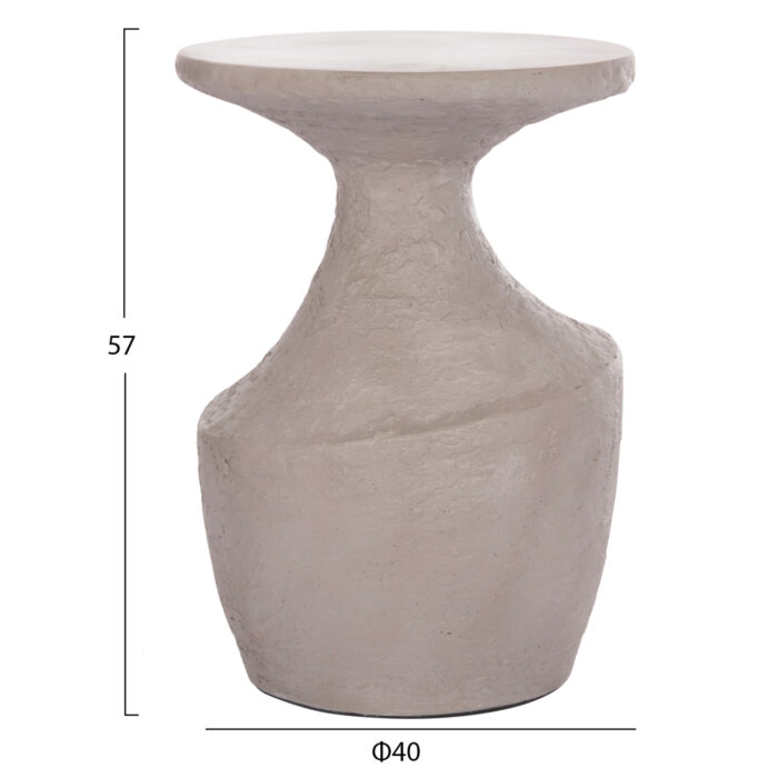 ΤΡΑΠΕΖΙ ΒΟΗΘΗΤΙΚΟ FB918156.03L FIBER CEMENT ΣΕ ΓΚΡΙ--Φ40x56.5Υεκ. - Image 2