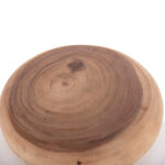 ΤΡΑΠΕΖΙ ΒΟΗΘΗΤΙΚΟ FB918172.02 FIBER CEMENT ΛΕΥΚΟ- ΞΥΛΟ TEAK TOP Φ45x46Υεκ. - Image 5