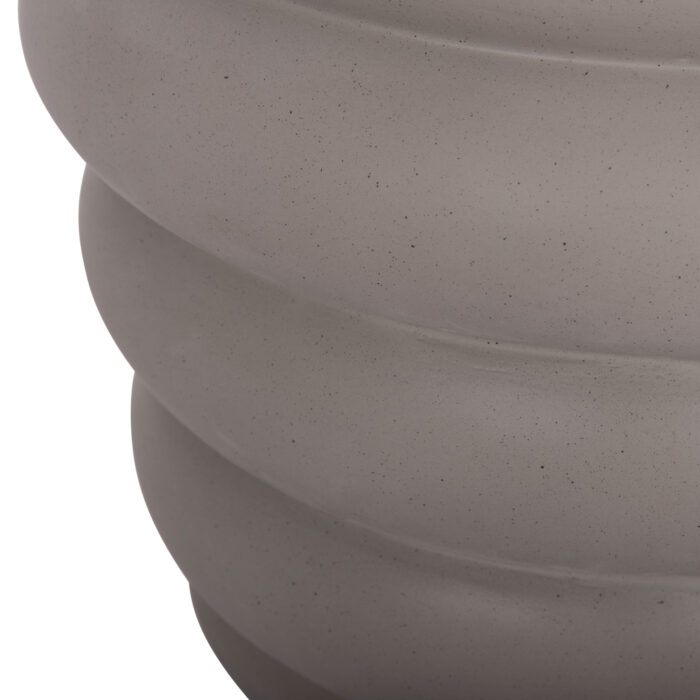 ΤΡΑΠΕΖΙ ΒΟΗΘΗΤΙΚΟ FB918172.03 FIBER CEMENT ΓΚΡΙ- ΞΥΛΟ TEAK TOP Φ45x46Υεκ. - Image 6