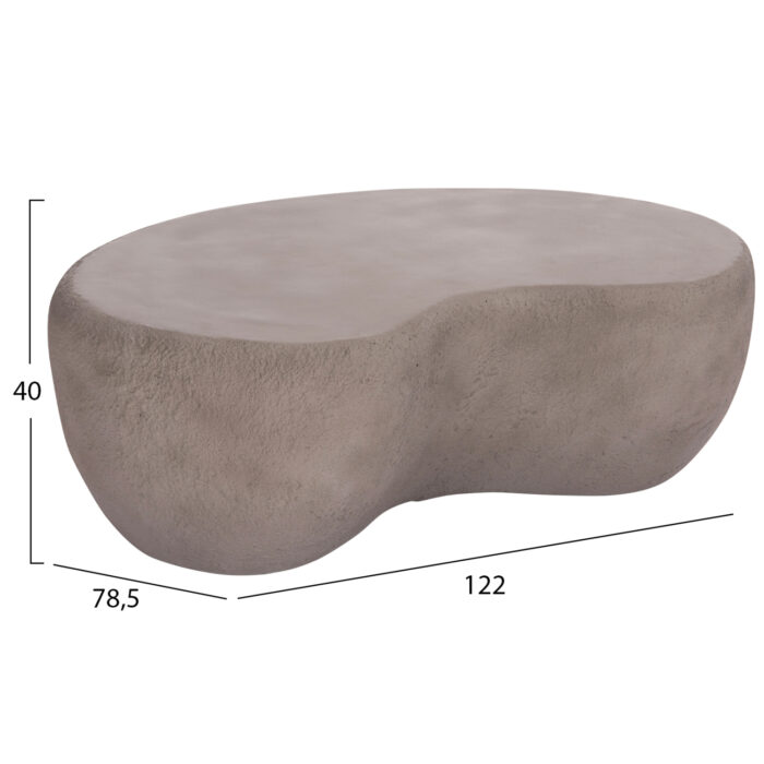 ΤΡΑΠΕΖΙ ΣΑΛΟΝΙΟΥ FB918151.03L FIBER CEMENT ΣΕ ΓΚΡΙ--122x78,5x40Υεκ. - Image 2