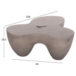 ΤΡΑΠΕΖΙ ΣΑΛΟΝΙΟΥ FB918161.03 FIBER CEMENT ΣΕ ΓΚΡΙ--108x94x38,5Υεκ. - Image 2