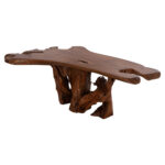 ΤΡΑΠΕΖΙ ΣΑΛΟΝΙΟΥ FB918303 ΞΥΛΟ TEAK--ΣΚΟΥΡΟ ΚΑΦΕ 156x94x49Υεκ. - Image 6