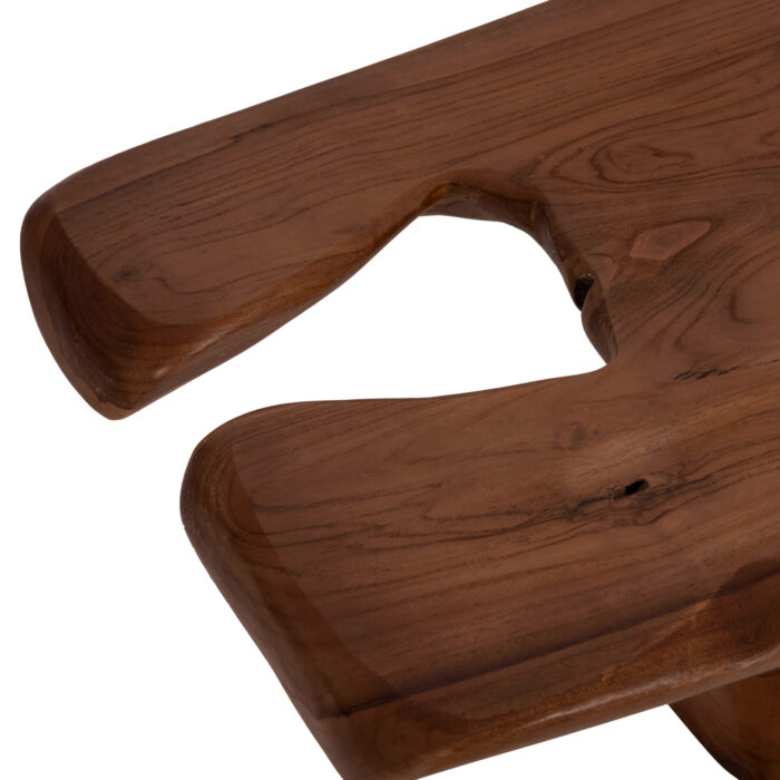 ΤΡΑΠΕΖΙ ΣΑΛΟΝΙΟΥ FB918303 ΞΥΛΟ TEAK--ΣΚΟΥΡΟ ΚΑΦΕ 156x94x49Υεκ. - Image 8