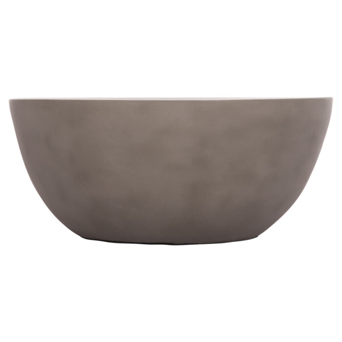 ΤΡΑΠΕΖΙ ΣΑΛΟΝΙΟΥ ΣΤΡΟΓΓΥΛΟ FB918162.03 FIBER CEMENT ΣΕ ΓΚΡΙ--Φ92x49Υεκ. - Image 3